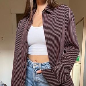 Oversized button down shirt 👕